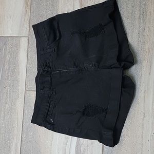 KanCan distressed black shorts size 28